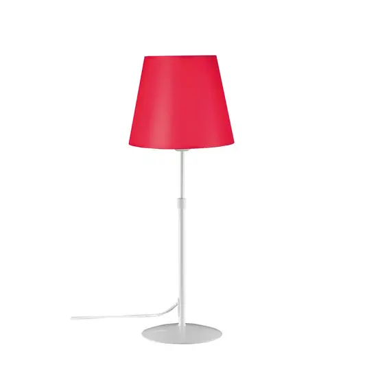 Aluminor Store lampada da tavolo, bianco/rosso Popolare