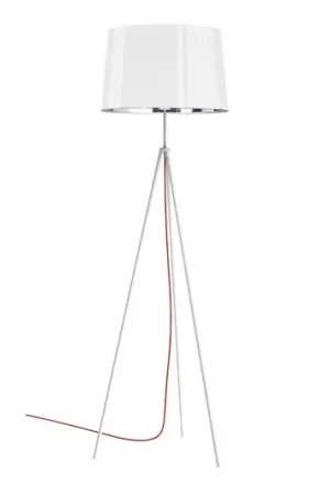 Aluminor Tropic piantana, bianco, cavo rosso Offerta Limitata