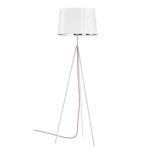 Aluminor Tropic piantana, bianco, cavo rosso Offerta Limitata