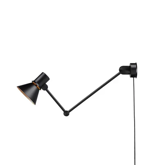 Anglepoise Type 80 W3 applique con spina, nero Prezzo Scontato