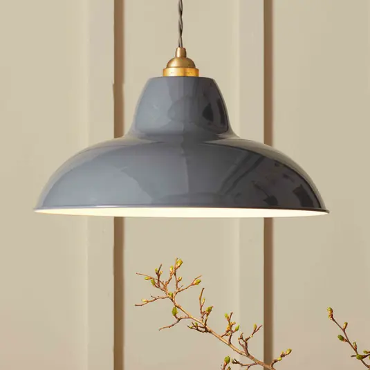Economico Lampada a sospensione Anglepoise Original 1227 Brass Midi Wide, grigio