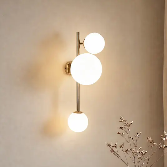 Applique Dione, 3 luci, dorata A Buon Prezzo