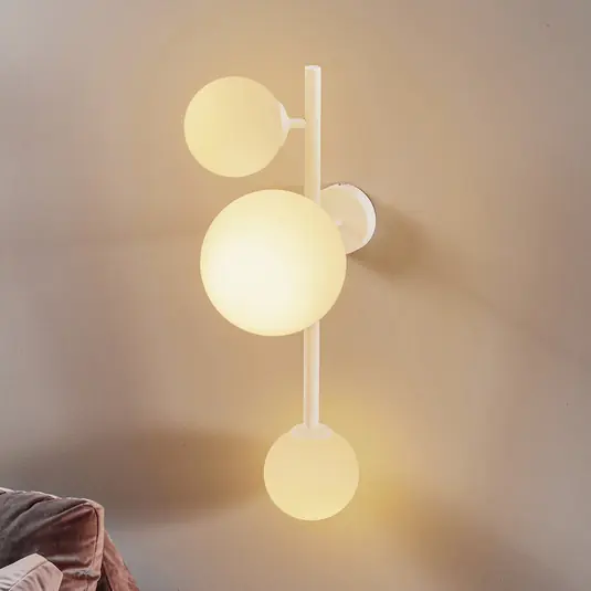 Applique Dione, 3 luci, bianco Saldi