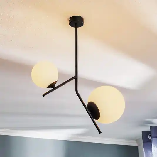 Bestseller Lampada a sospensione Dione, 2 luci, nero