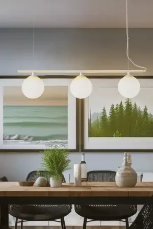 Lampada a sospensione Beryl, 3 luci, bianco Compra Online