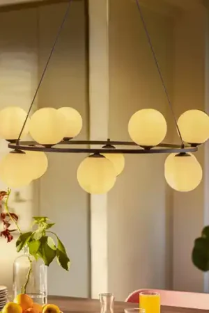 Lampada a sospensione 1085R1, a 12 luci, nera Offerta