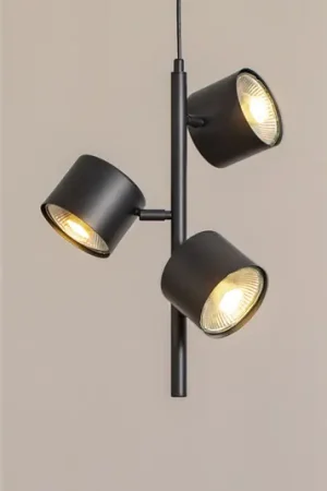 Ultimissimo Modello Lampada a sospensione 1047E, a 3 luci, nera