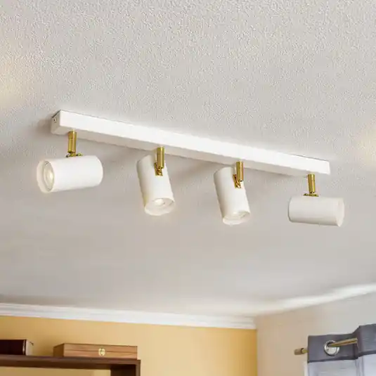 Faretto da soffitto Lund bianco, 4 luci Promozione Esclusiva