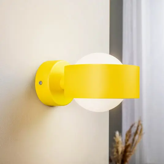 Applique Mado in acciaio, giallo, 1 luce Prezzo Conveniente