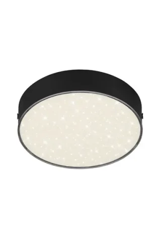 Flame Star LED plafoniera, Ø 15,7 cm, nero Offerta Limitata