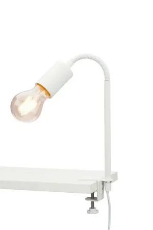 Ultima Occasione Lampada con morsetto Krampo Retro, flex, bianco