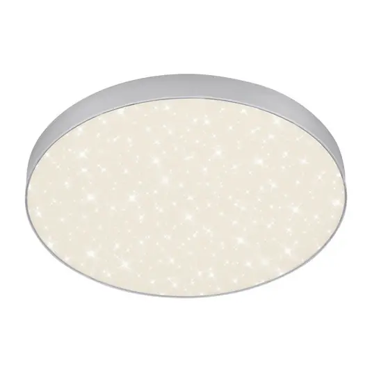Plafoniera LED Flame Star, 840, Ø38,7 cm, argento Promo Stagionale