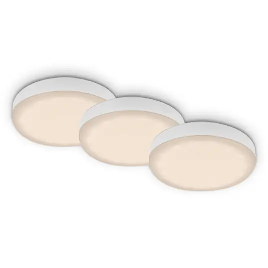 Faretto LED da incasso Plat, bianco, set 3x 3.000K Offerta Limitata