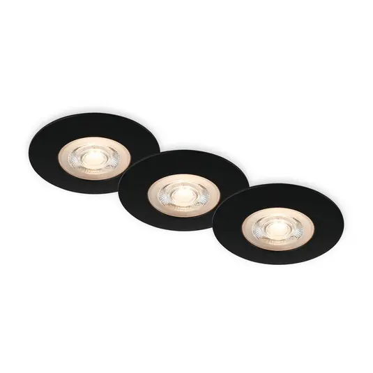 Must-Have Faretto LED da incasso Kulana nero set 3x IP65