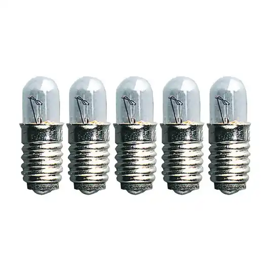 Lampadine di ricambio E5 0,6W 12V LV lampadario 5pcs, chiaro Prezzo Scontato