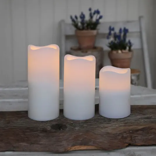 Set di tre candele LED per esterni Prezzo Conveniente