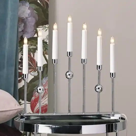 Subito Disponibile Candelabro cromato Gustavo a 7 luci