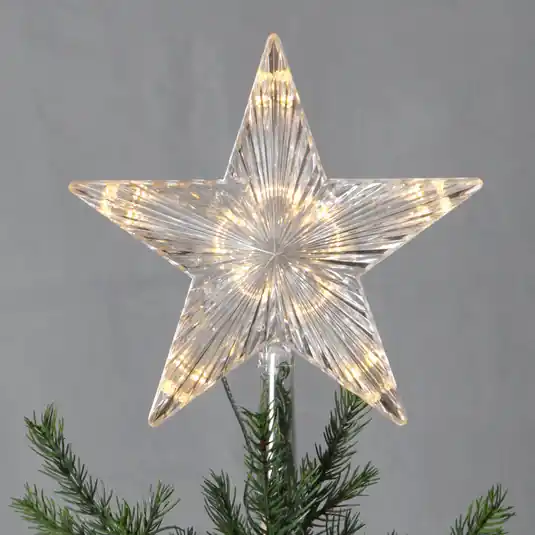 Stella LED Topsy in plastica per albero di Natale Prezzo Scontato