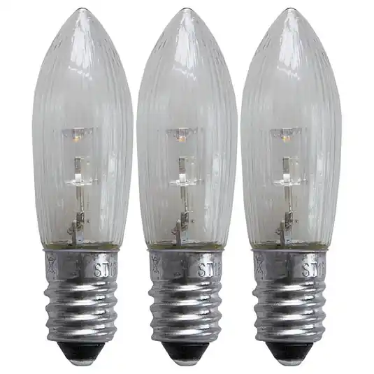 Occasione Imperdibile Lampada sostitutiva a LED E10 0,2W 2.100K confezione da 3 pezzi