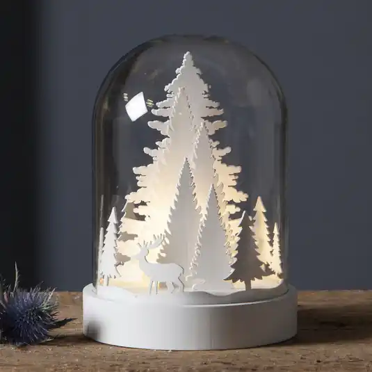 Offerta Limitata Lampada LED Kupol scena bosco, bianco