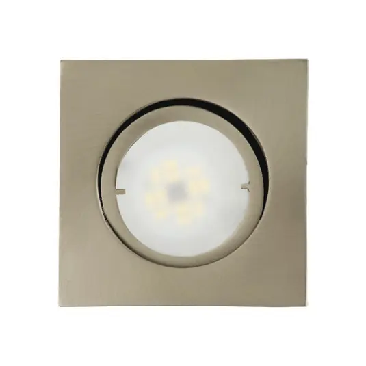 Spedizione Espresso Spot LED incasso Joanie, ferro spazzolato