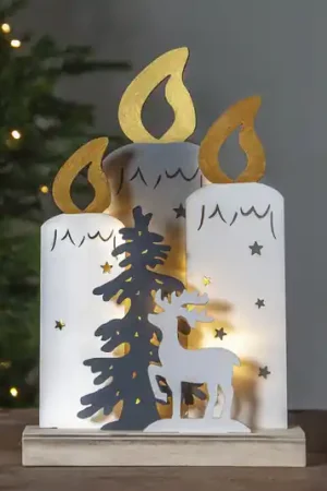 Affare Lampada LED deco Fauna candele/albero/cervo