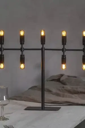 Super Prezzo Candelabro Twice, nero, 9 luci, 42 cm