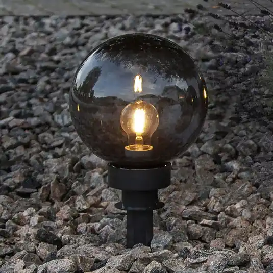 Sfera deco da esterni Orby in nero, Ø 20 cm Direttamente Dal Produttore