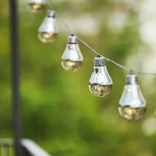 Promozione Ghirlanda luminosa LED Glow, 10 luci, grigio fumo