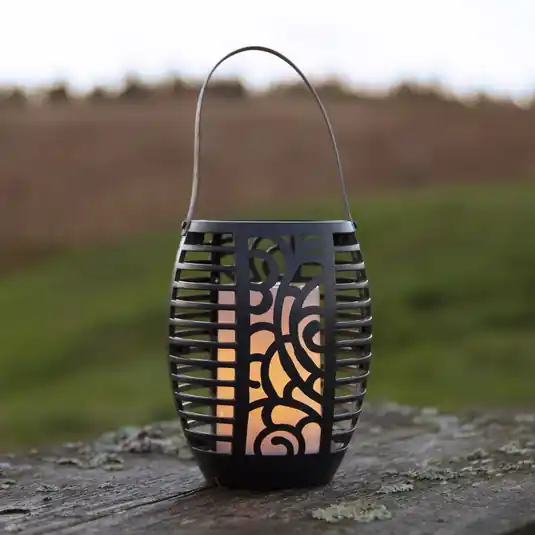 Nuova Collezione Lampada LED solare Flame, tre opzioni di utilizzo, 42 cm
