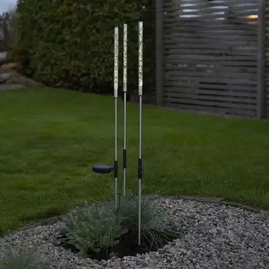 Lampada LED solare Bubbly in set 3x, bianco caldo Quantità Limitata