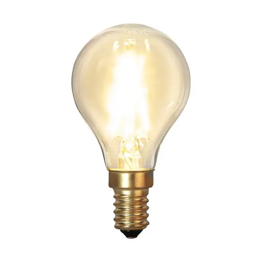 Non Perdere Lampadina LED E14 P45 a filamenti 1,5W 2.100 K 120 lumen