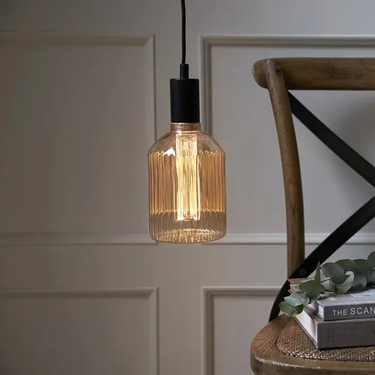 Lampadina LED NGC Stripe E27 1W 1.800K ambra Economico