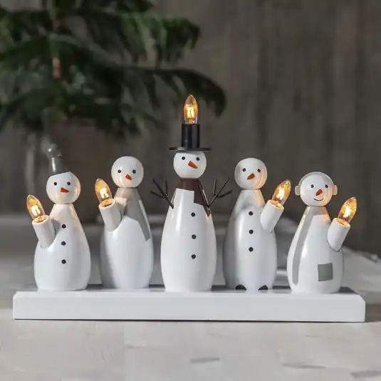 Acquista Ora Candelabro Snowman, 5 luci