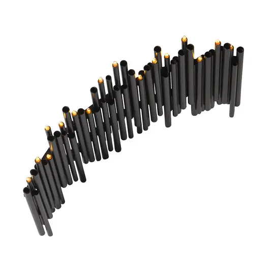 Candelabro Note, 16 luci, nero Non Perdere