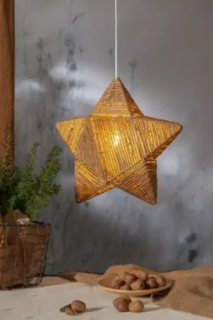 Stella deco Rappe in nastri di carta, pendente Subito Disponibile