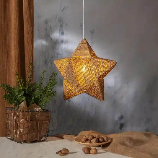 Stella deco Rappe in nastri di carta, pendente Subito Disponibile