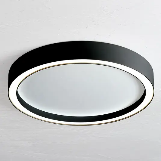 Nuova Collezione Bopp Aura plafoniera LED Ø 55cm bianco/nero