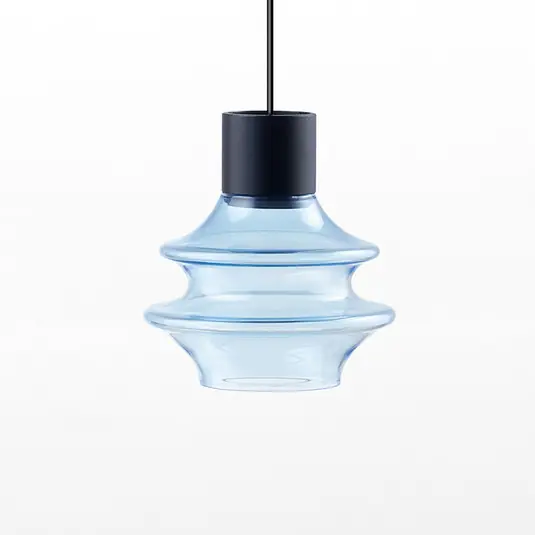 Offerta Speciale Bover Drop S/01L LED a sospensione di vetro, blu