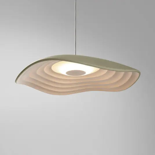 Bover Lampada LED a sospensione Valentina S24, oliva/bianco Vendita Finale