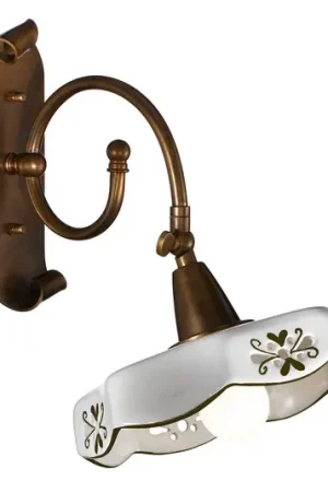 Applique ceramica rustica Marostica, marrone Offerta Lampo