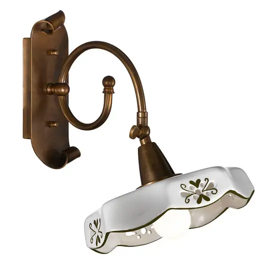 Applique ceramica rustica Marostica, marrone Offerta Lampo
