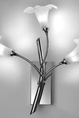 Applique 7142 3 luci, cromo/trasparente Promozione Esclusiva