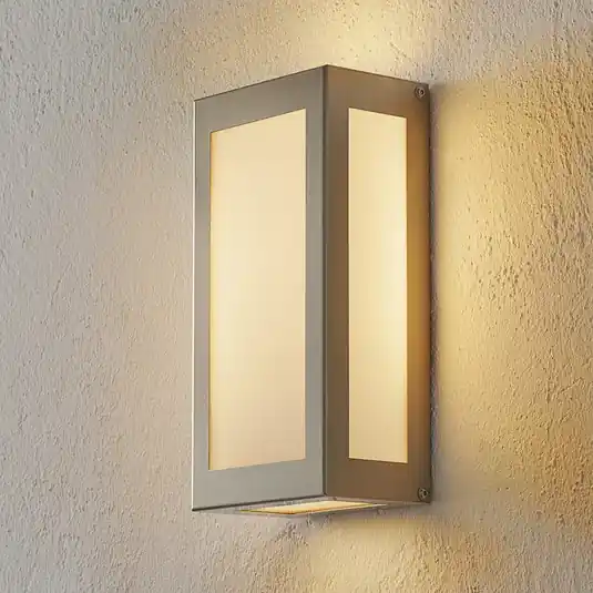 Applique da esterno LED con sensore Aqua Rain, acciaio inox Prezzo Conveniente