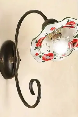 Miglior Prezzo Applique ROSOLACCI con paralume in ceramica