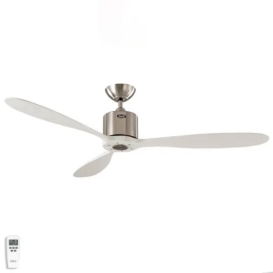 Direttamente Dal Produttore Ventilatore da soffitto AEROPLAN ECO, cromato/bianco, Ø 132 cm, silenzioso