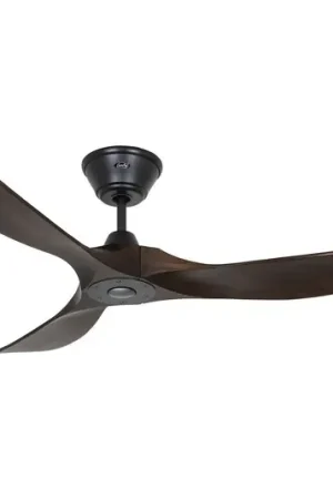 Must-Have Ventilatore da soffitto ECO GENUINO nero/noce Ø 122 cm silenzioso