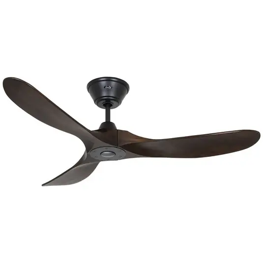 Must-Have Ventilatore da soffitto ECO GENUINO nero/noce Ø 122 cm silenzioso