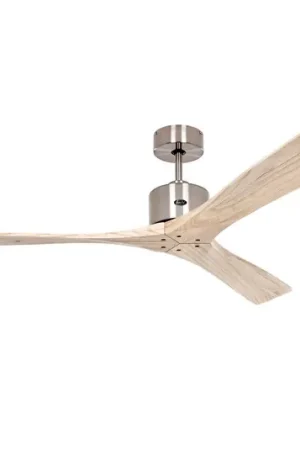 Compra Adesso Ventilatore da soffitto Macau, cromato/legno chiaro, telecomando