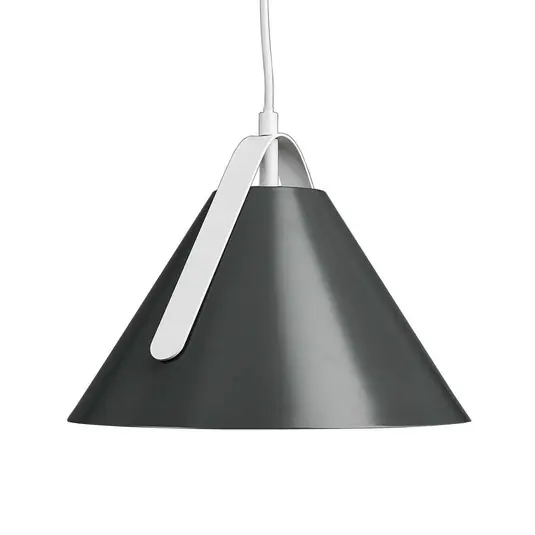 Economico Lampada a sospensione Diversity in grigio basalto